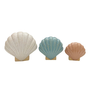 Ocean Series Medium Seashell Ceramic Ornament